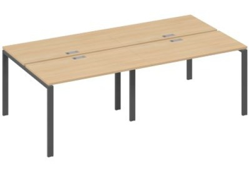 Рабочая станция (4х120) Мира Нумо, цвет натуральный дуб + антрацит