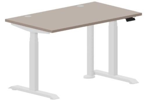 Стол регулируемой высоты (2 заглушки) Бенет, цвет тортора + белый