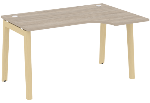 Стол эргономичный правый, цвет дуб аттик