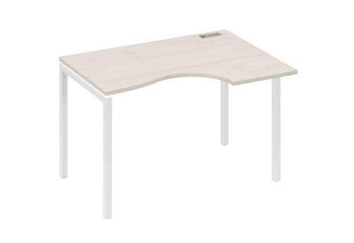 Стол эргономичный правый Классика Мира Лофт, цвет дуб шамони + белый
