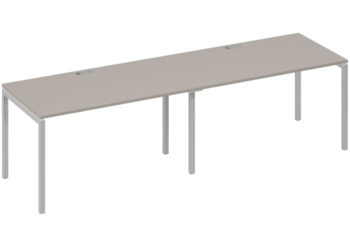 Рабочая станция 2х140 Мира Лофт, цвет мокко премиум + серый