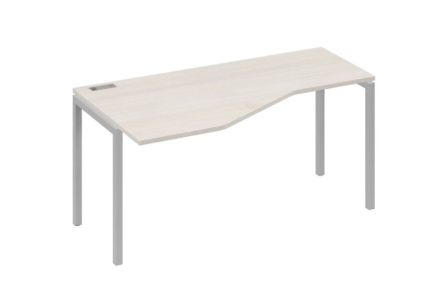Стол эргономичный левый Техно Мира Лофт, цвет дуб шамони + серый