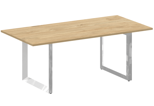 Стол переговорный, цвет тиквуд светлый