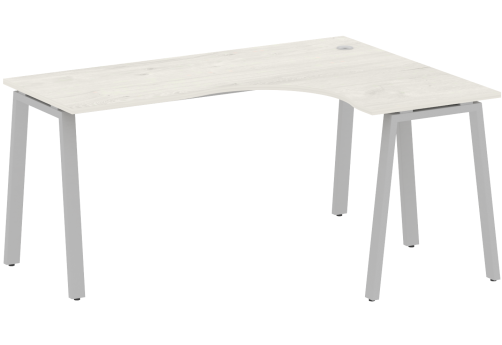 Стол эргономичный правый, цвет дуб новара