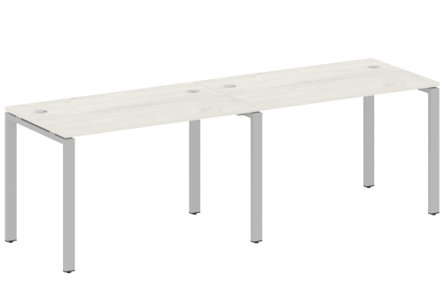 Стол на 2 рабочих места, цвет дуб новара