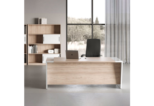 Стол письменный 200 панель - древесная Виенсо, цвет вяз + белый