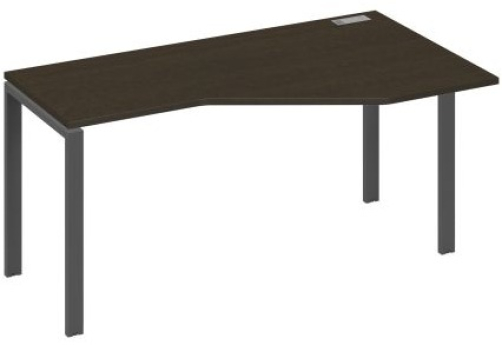 Стол эргономичный правый Мира Нумо, цвет венге + антрацит