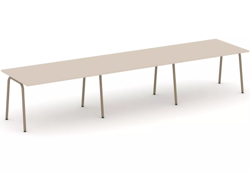 Стол переговорный (тройной), цвет капучино