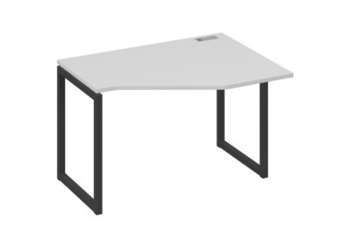 Стол эргономичный правый Мира Одри, цвет серый + антрацит