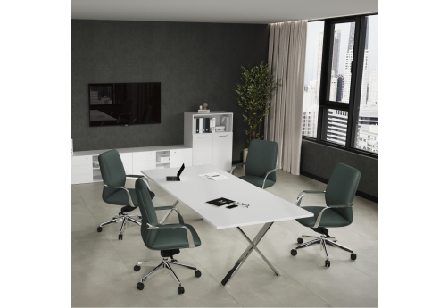 Стол для переговоров Квентин, цвет белый