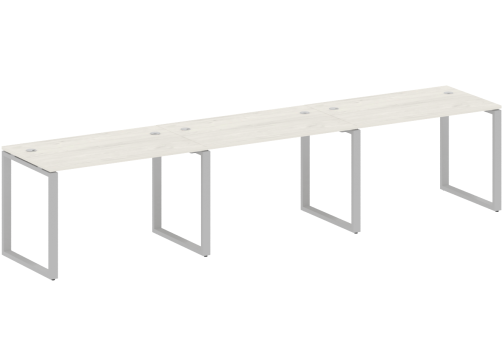 Стол на 3 рабочих места, цвет дуб новара