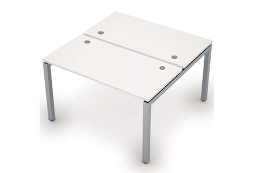Бенч-система на 2 рабочих места Деко Тренд, цвет белый
