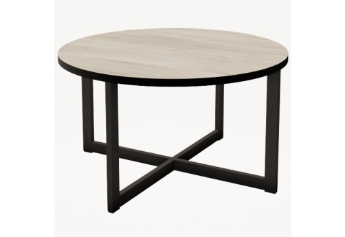 Стол журнальный круглый Винси 2, цвет слоновая кость