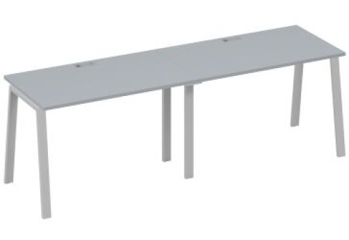 Рабочая станция 2х120 Мира Трио, цвет серый + серый