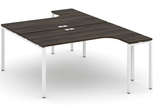 Рабочая станция эргономичная Динен, цвет дуб мали-белый