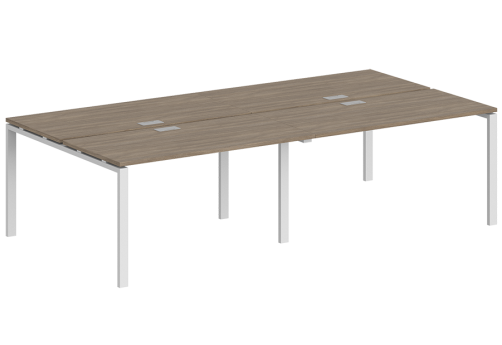 Рабочая станция Индиго Сет, цвет дуб темный + белый