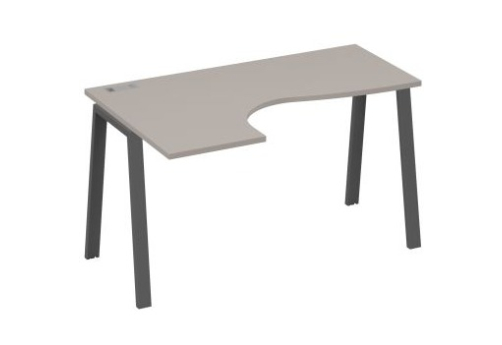 Стол эргономичный левый Мира Трио, цвет мокко премиум + антрацит