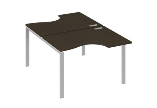 Рабочая станция эргономичная (2х120) Мира Нумо, цвет венге + серый