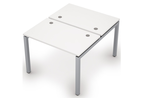 Бенч-система на 2 рабочих места Деко Тренд, цвет белый