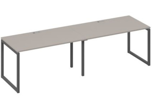 Рабочая станция (2х140) Мира Одри, цвет мокко премиум + антрацит