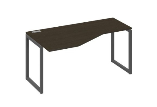 Стол эргономичный левый Мира Одри, цвет венге + антрацит