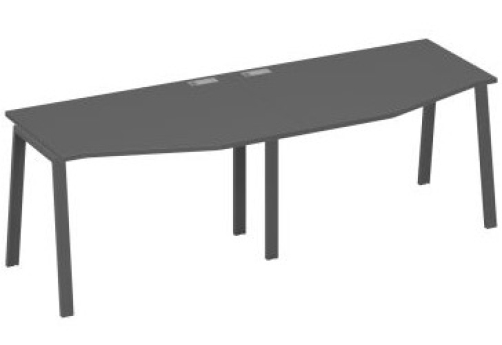 Станция рабочая эргономичная 2х120 Мира Трио, цвет антрацит премиум + антрацит