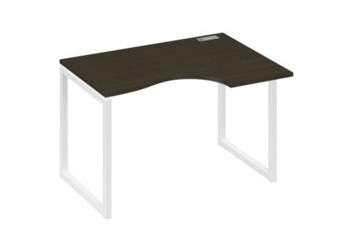 Стол эргономичный правый Мира Одри, цвет венге + белый