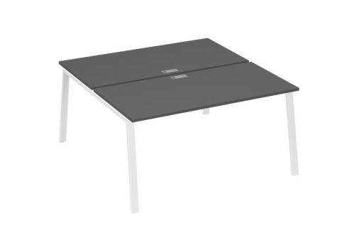 Рабочая станция 2х160 Мира Трио, цвет антрацит премиум + белый