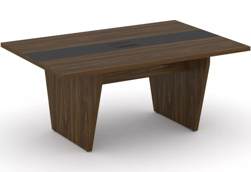 Стол для переговоров, цвет орех + графит