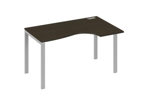 Стол эргономичный правый Мира Нумо, цвет венге + серый