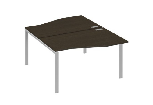 Рабочая станция эргономичная (2х140) Мира Нумо, цвет венге + серый