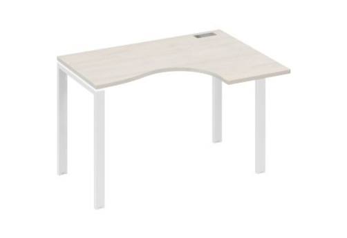 Стол эргономичный правый Мира Нумо, цвет дуб шамони + белый