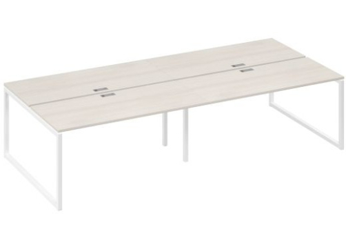 Рабочая станция (4х160) Мира Одри, цвет дуб шамони + белый