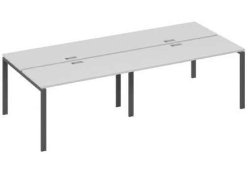 Рабочая станция (4х140) Мира Нумо, цвет серый + антрацит