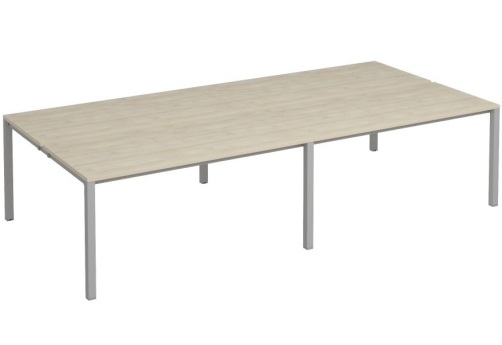 Рабочая станция (4х160) Прайм Металл 50, цвет шамони светлый + серый