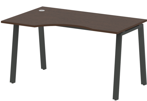Стол эргономичный левый, цвет венге