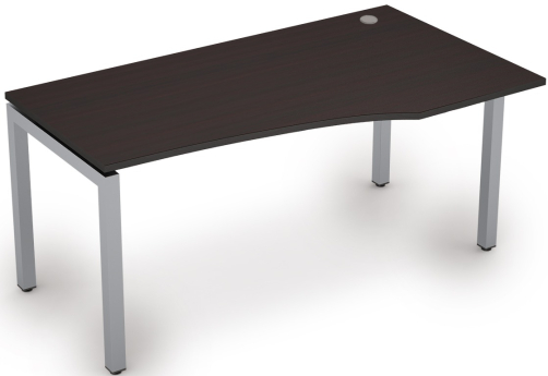 Стол криволинейный правый Деко Тренд, цвет венге