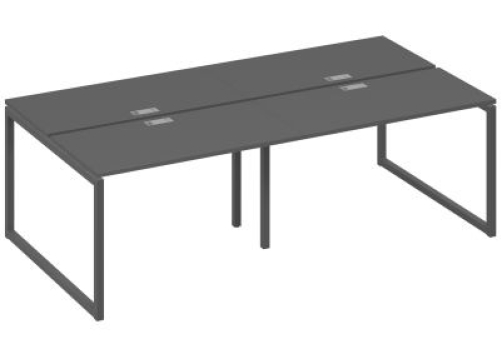 Рабочая станция (4х120) Мира Одри, цвет антрацит премиум + антрацит