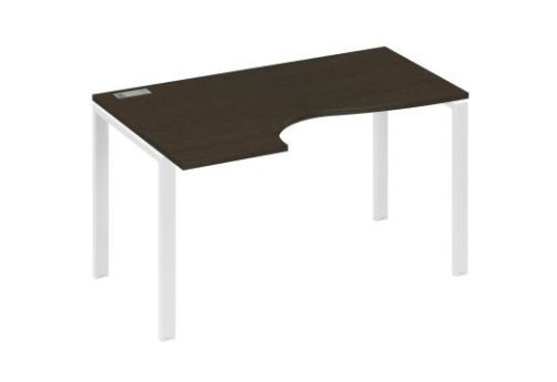 Стол эргономичный левый Мира Нумо, цвет венге + белый