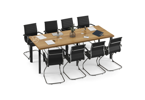 Стол для переговоров на П-образных опорах