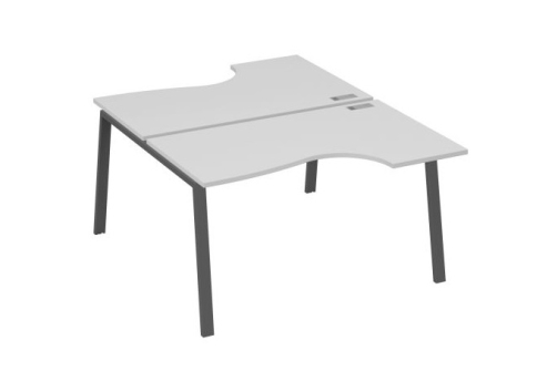 Станция рабочая эргономичная 2х140 Мира Трио, цвет серый + антрацит
