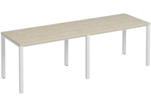 Рабочая станция (2х120) Прайм Металл 50, цвет шамони светлый + белый