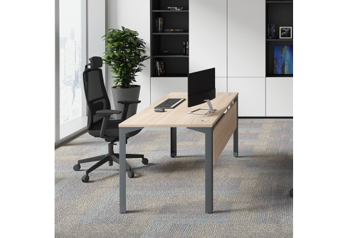 Стол рабочий (2 заглушки) Кристо Персонал, цвет светлый дуб