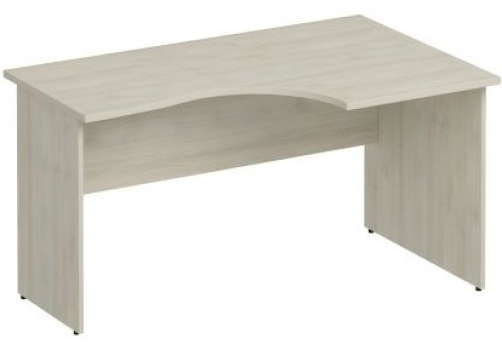 Стол эргономичный правый Прайм, цвет шамони светлый