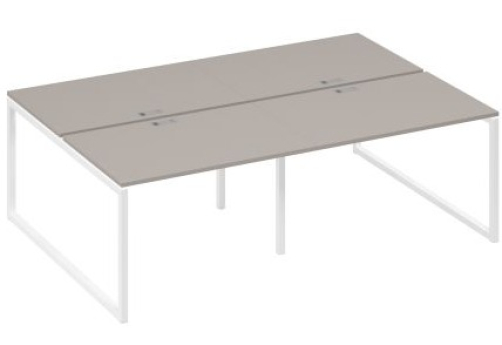 Рабочая станция (4х120) Мира Одри, цвет мокко премиум + белый