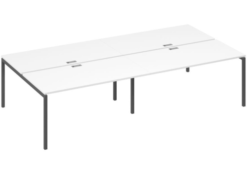 Рабочая станция 4х160 Мира Лофт, цвет белый премиум + антрацит