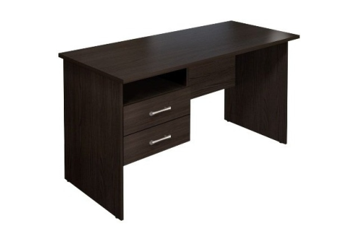 Стол рабочий с тумбой, цвет венге