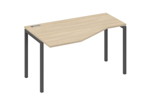 Стол эргономичный левый Техно Мира Лофт, цвет дуб скандинавский + антрацит