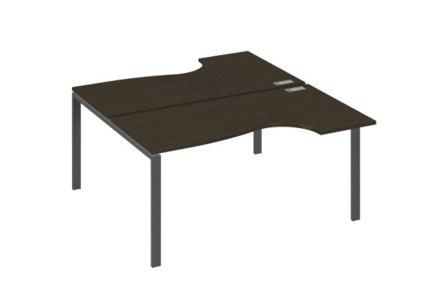 Рабочая станция эргономичная (2х160) Мира Нумо, цвет венге + антрацит