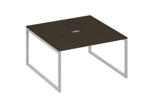 Стол для переговоров квадратный Мира Одри, цвет венге + серый